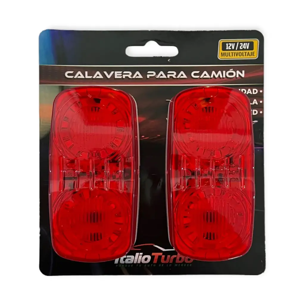 [PLAH02R-RJE] Plafón direccional luz optica tipo "Hella"  (Rojo)