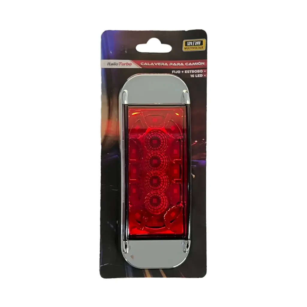 [PLA5555RD] Plafón direccional para camión lateral con 15 LED (Rojo)