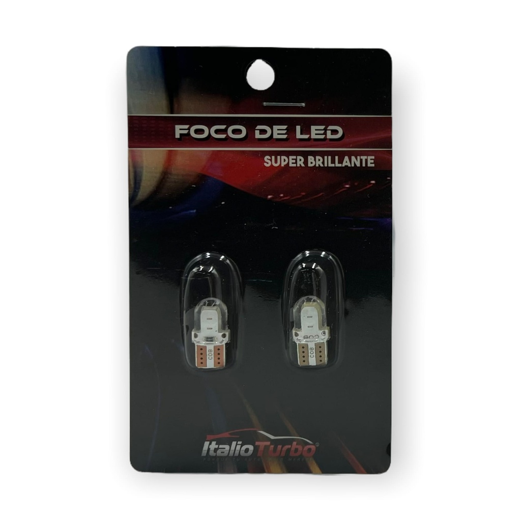 [FOL2B] Foco de pellizco T10 LED COB (Azul)
