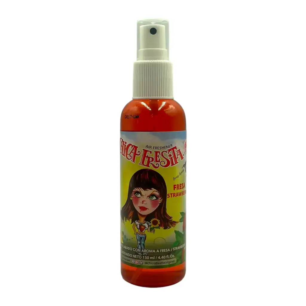 Aromatizante Chica Fresita en spray grande