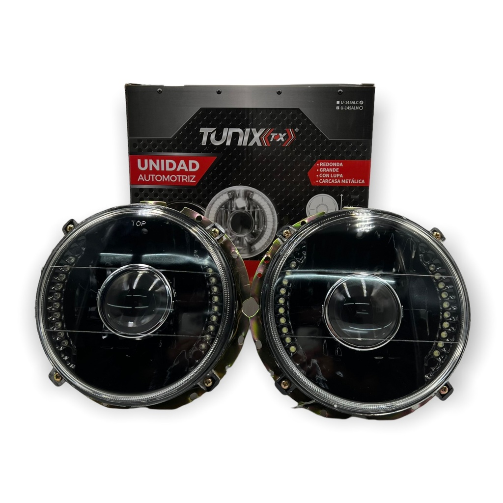 [U-145ALN] Unidad de 7" con lupa y base metálica color humo