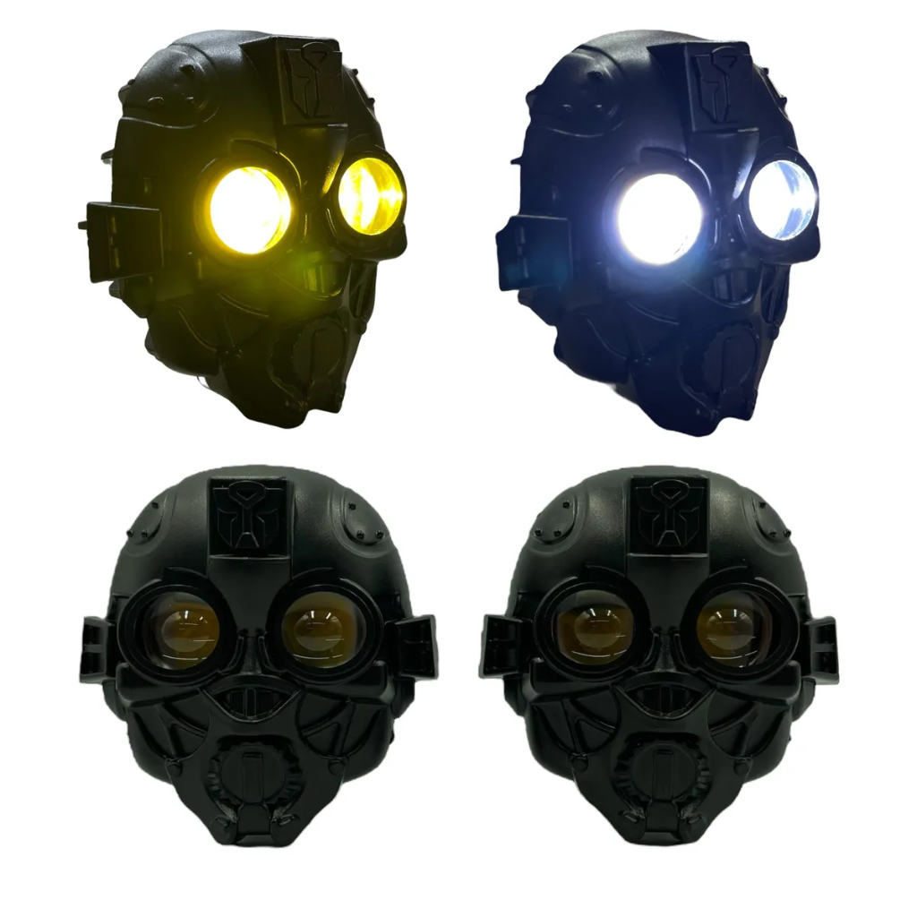 Faro LED tipo transformers bicolor con lupa y funciones (12/80V)