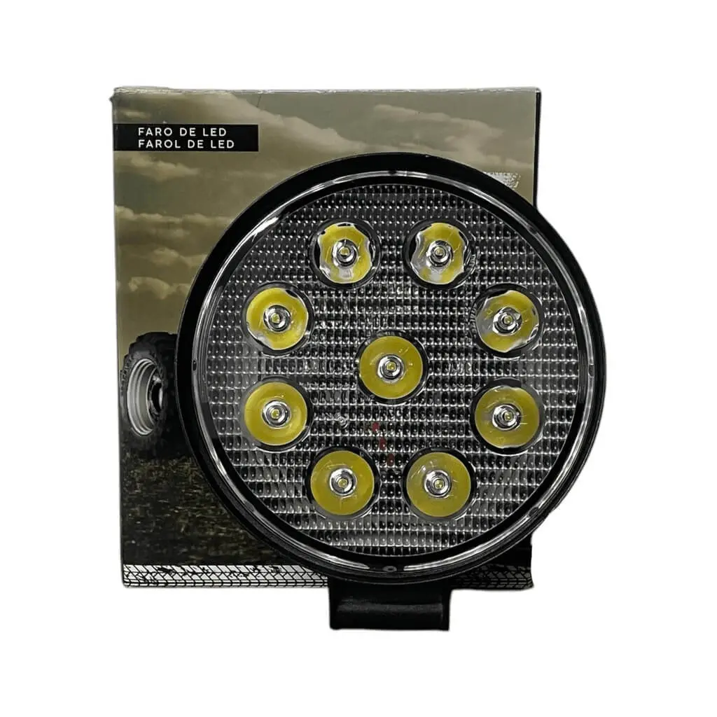 Faro rendondo de 9 LED