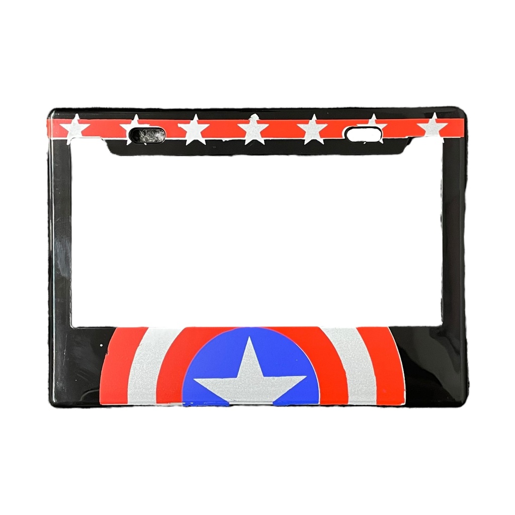 Portaplaca para motocicleta Capitan america 