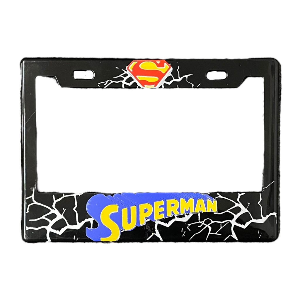 Portaplaca para motocicleta Superman