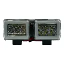 Faro de 18 LED con estrobo y fijo y arillo tipo ojo de ángel