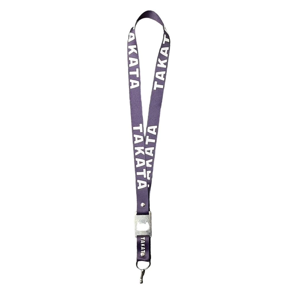 Lanyard con destapador Takata negro