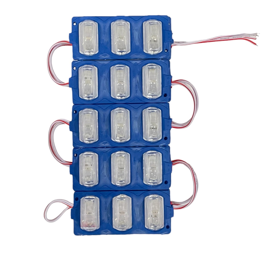 [RS-MOD-4005BU] Tira de modulo LED con 3 lupas (tira de 10 piezas) (Azul)