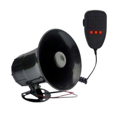 Sirena de 3 tonos con altavoz 