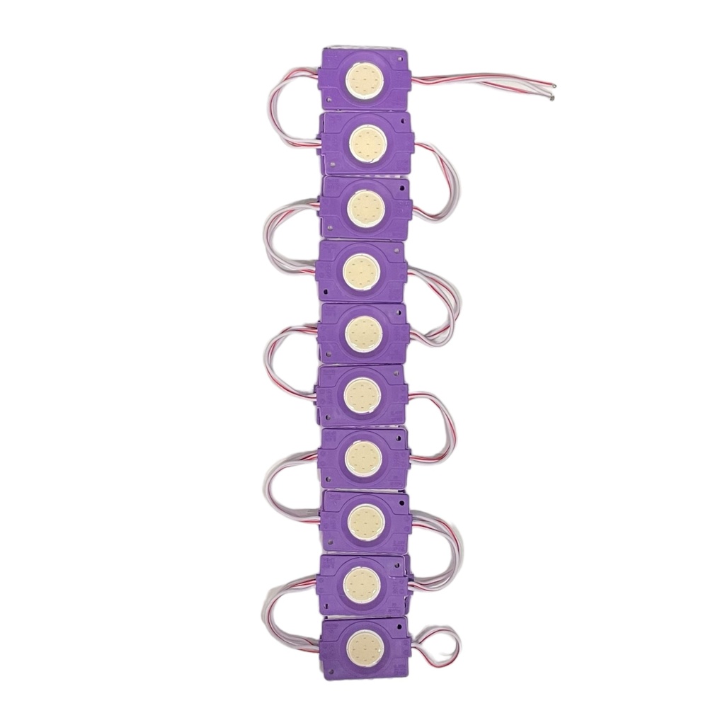 Modulo LED tipo boton morado  (tira de 20 piezas)