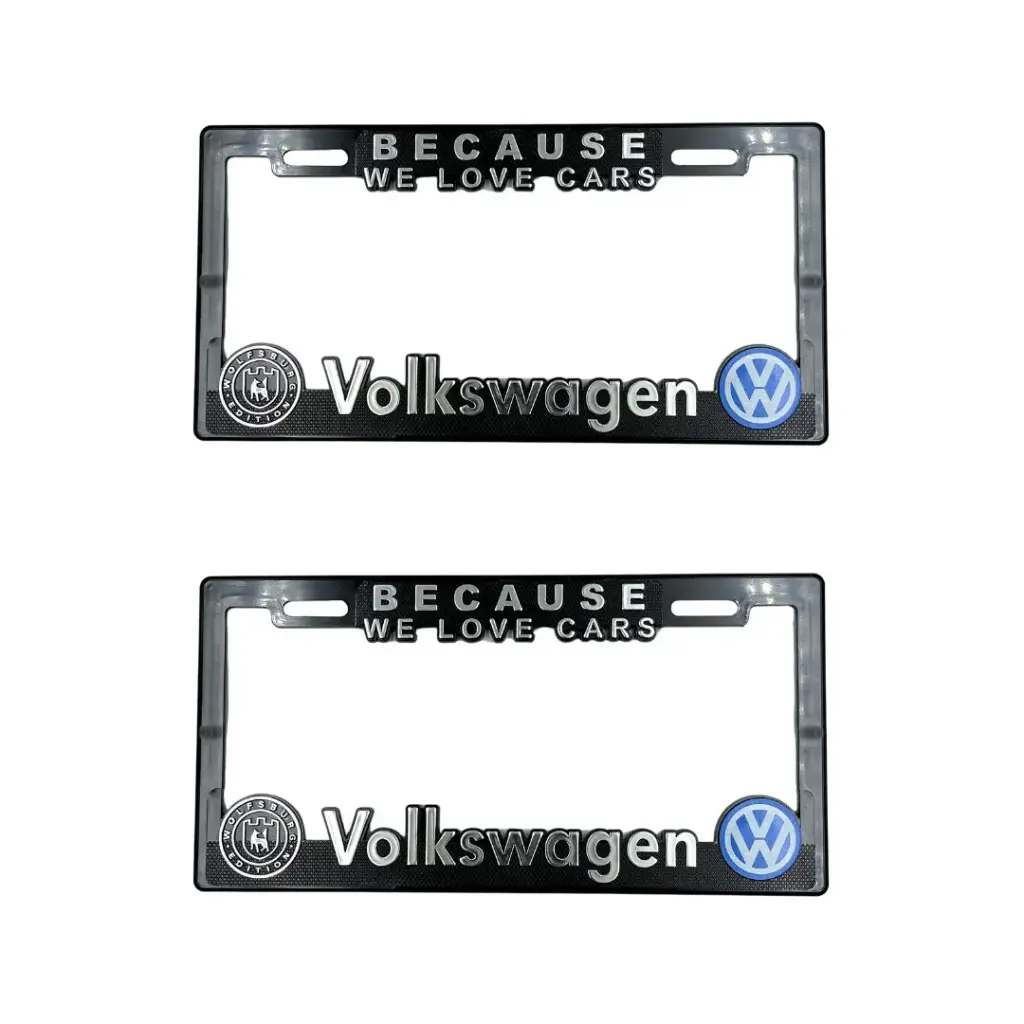 Portaplaca premium VW We love cars