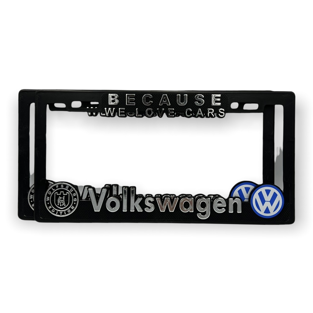Portaplaca premium VW We love cars
