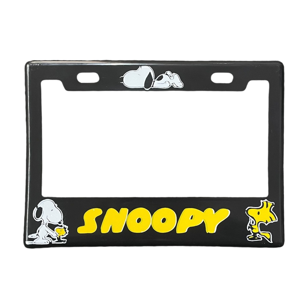 Portaplaca para motocicleta Snoopy