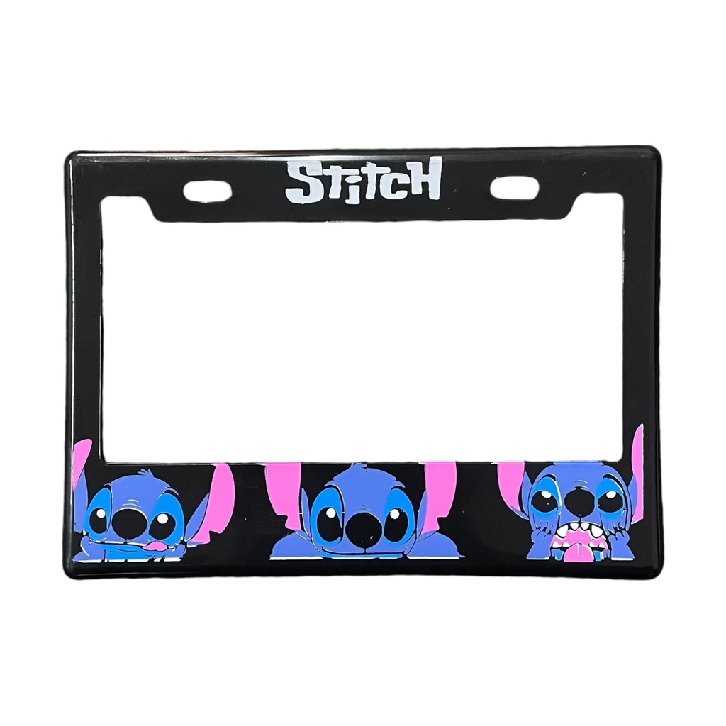 Portaplaca para motocicleta Stitch