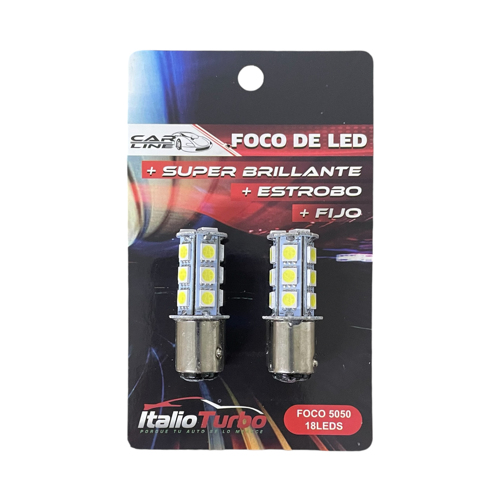 Foco de 18 LED fijo y estrobo  (1034)