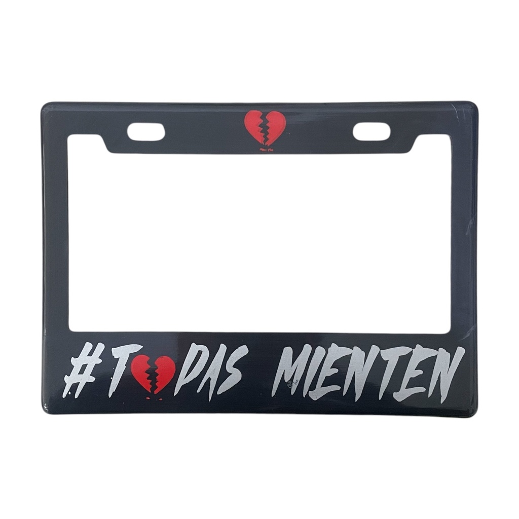 Portaplaca para motocicleta Todas mienten 
