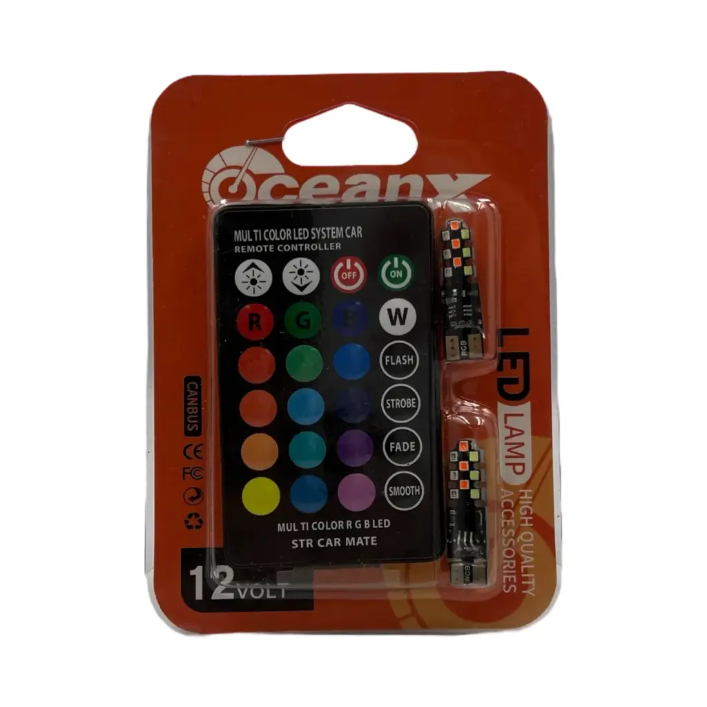 Foco T10 RGB con control 