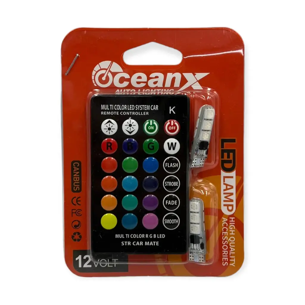 Foco T10 RGB con control 
