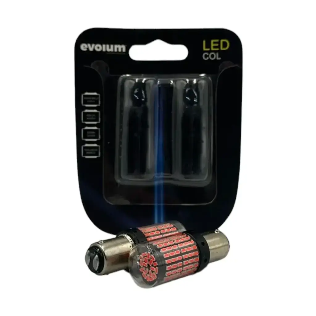 [1157-3014-144SMD-R] Foco de 2 polos con patas disparejas de 144 LED (Fijo)