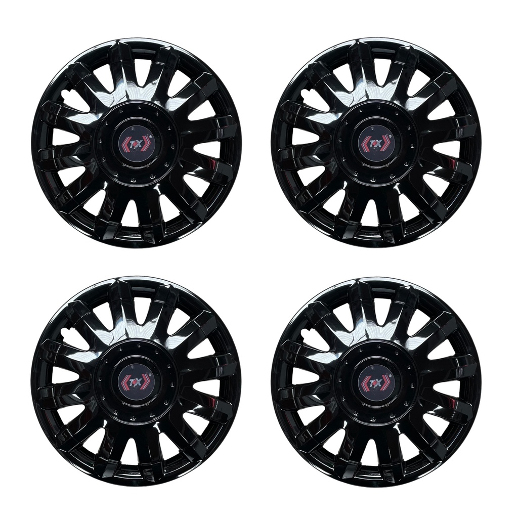 Tapon de rin negro tipo Seat 14