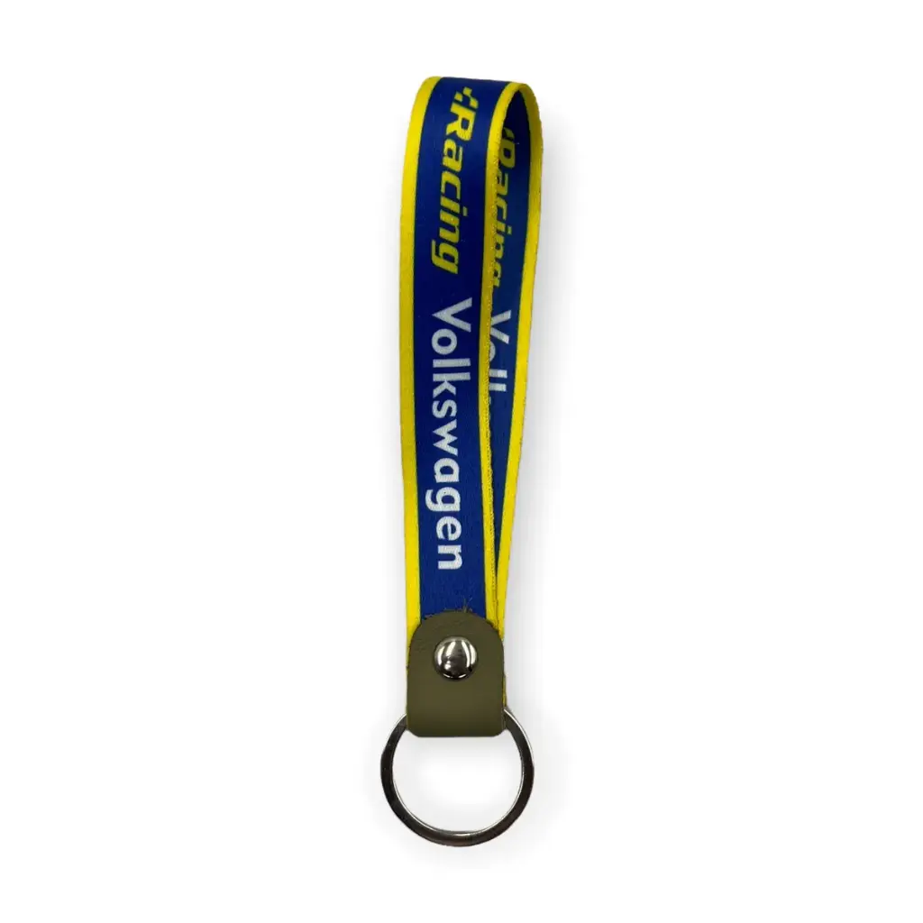 [LSUB-VWRACING] Llavero sublimado VW Racing amarillo