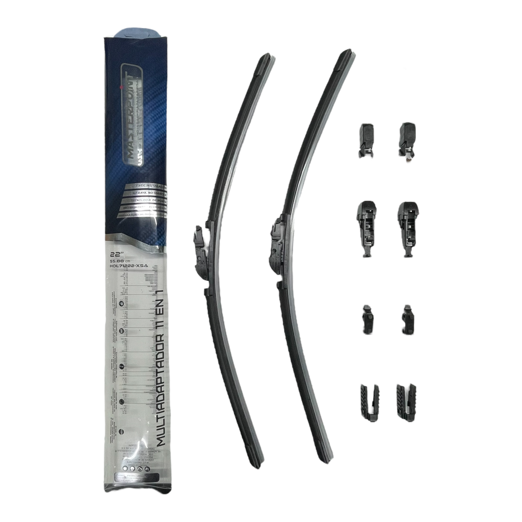Limpiaparabrisas Masterpoint curvo multiadaptador 11 en 1