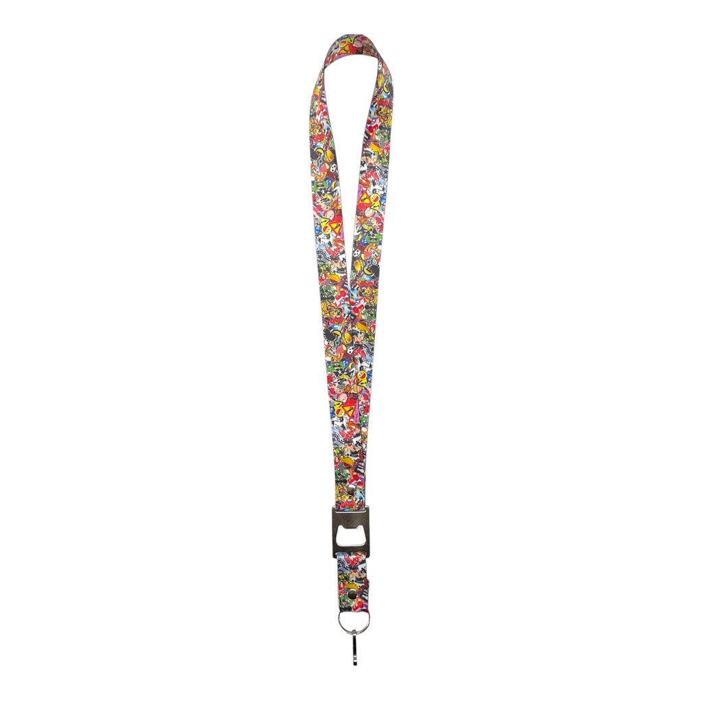 Lanyard con destapador variado