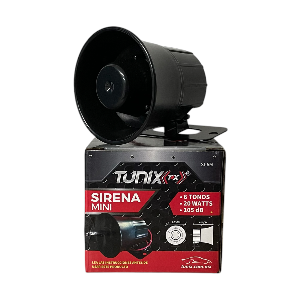 Sirena de 6 tonos mini 20W