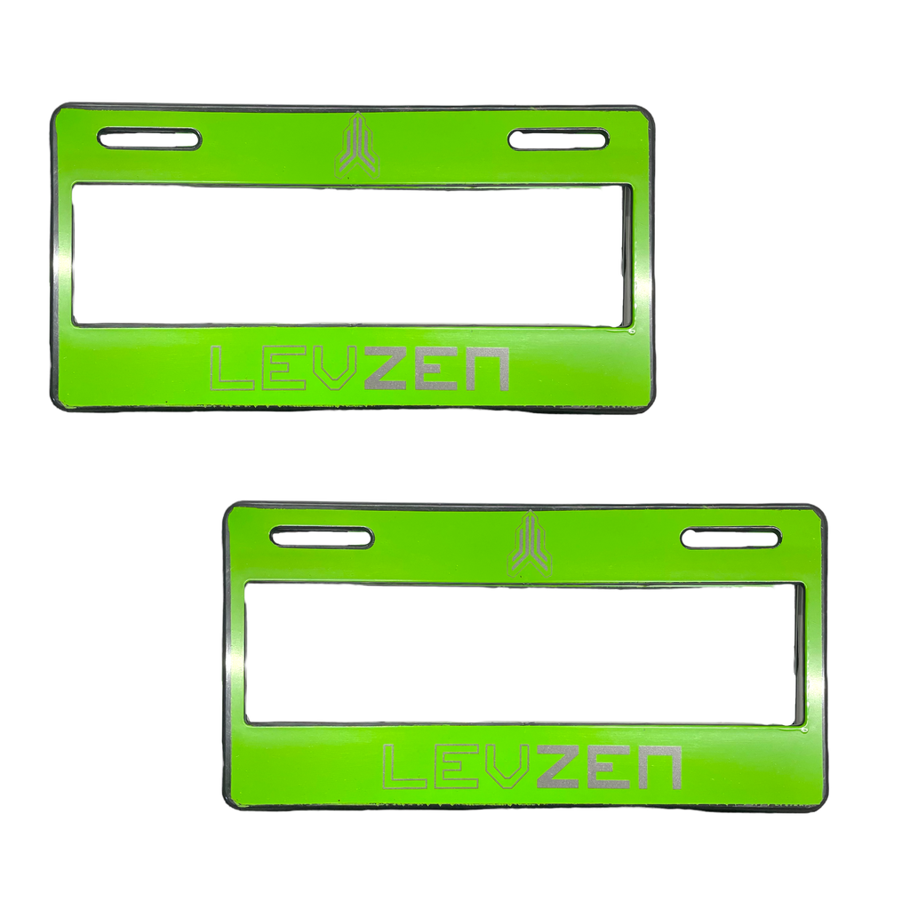 Portaplaca flexible Levzen verde 