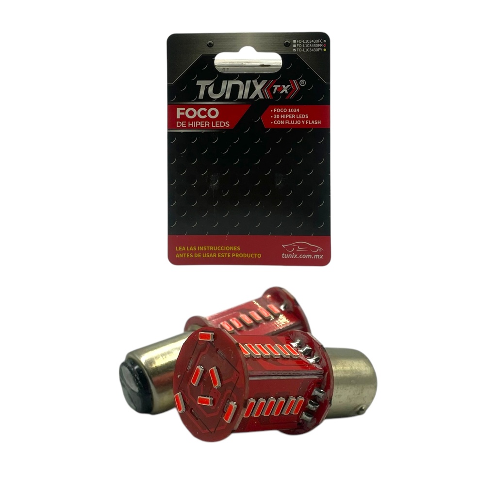 [FO-L103430FR] Foco con 30 hyperled función fijo + estrobo (1034) (Rojo)