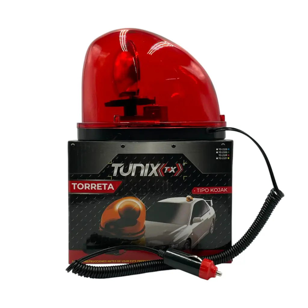 [TO-232R] Torreta tipo Kojak (Rojo)