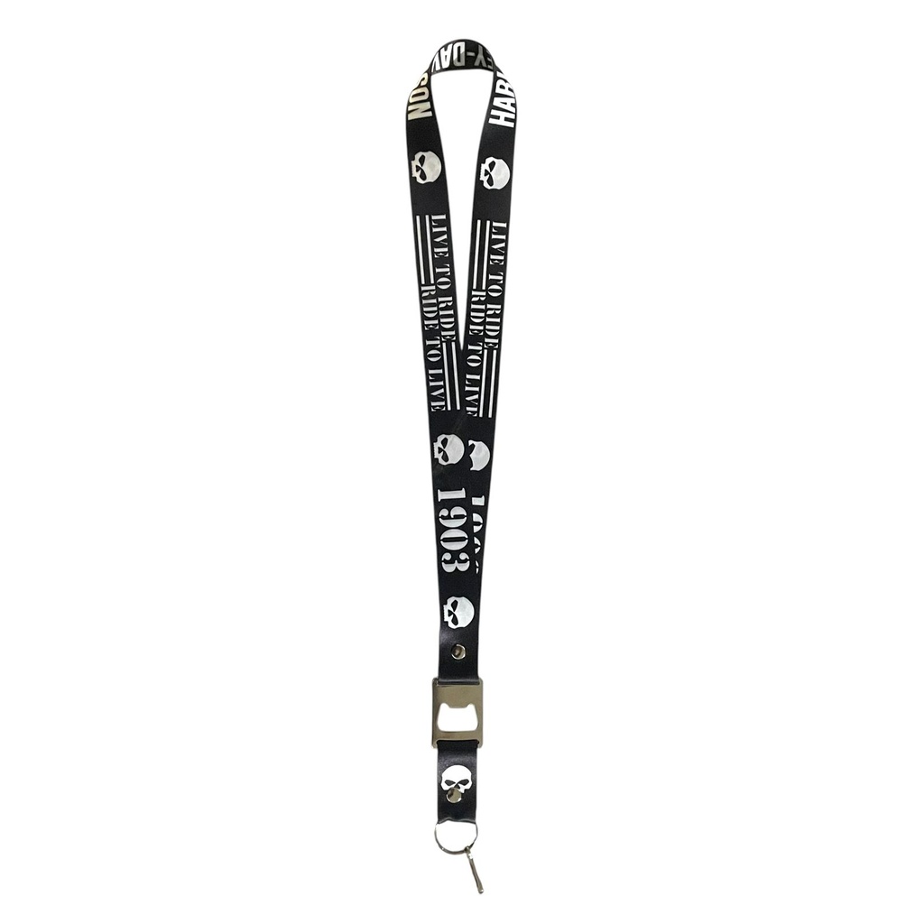 [LNY-HALEY] Lanyard con destapador Harley Davidson live to ride