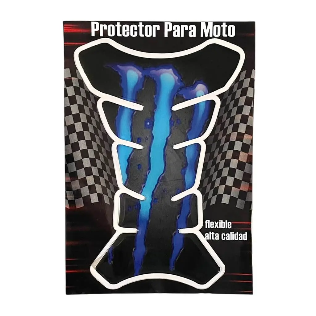 Cubretanque para moto Monster azul