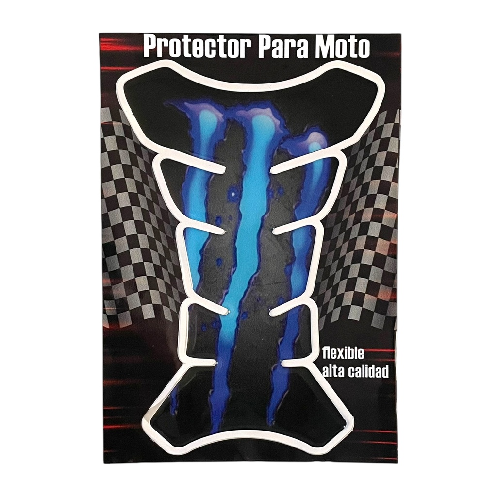 Cubretanque para moto Monster azul