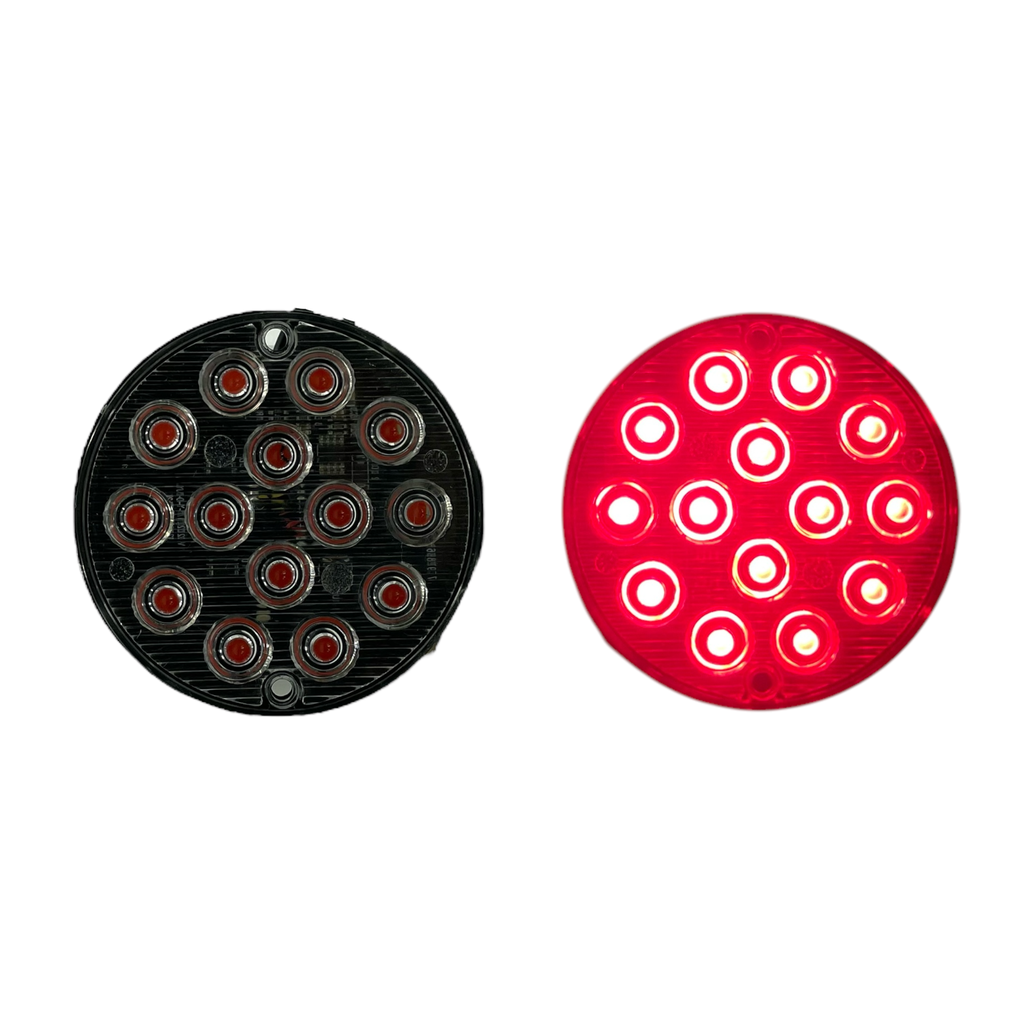 Estrobo redondo LED universal con 14 LED rojo
