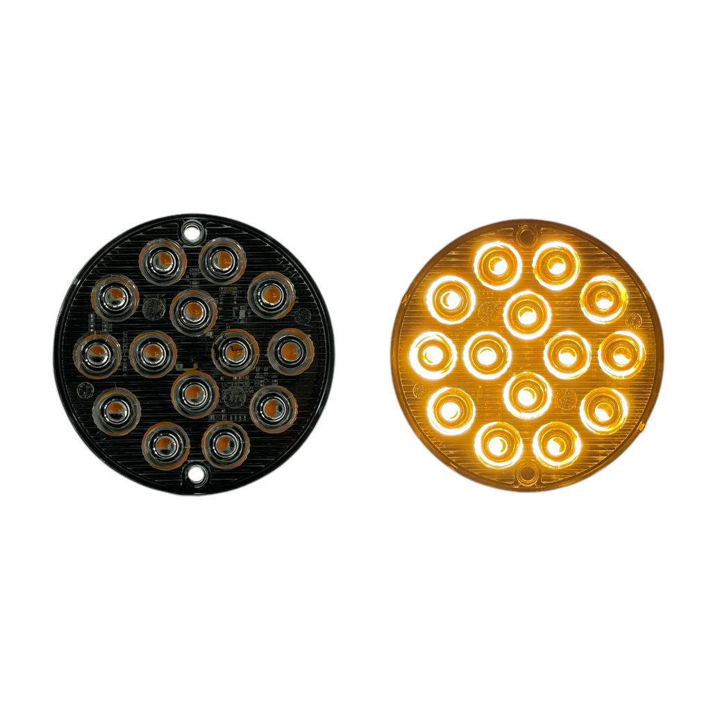 Estrobo redondo LED universal con 14 LED ámbar