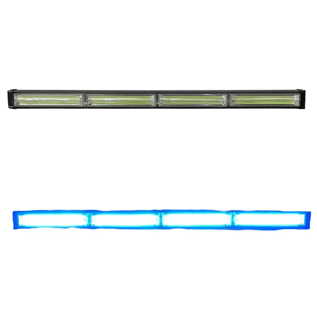 Barra LED azul hielo de 4 paneles COB