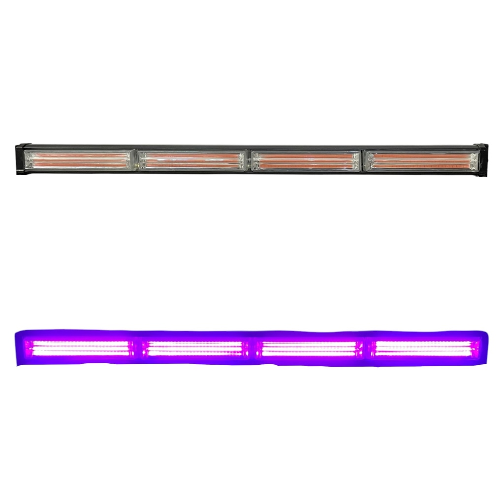 Barra LED morado de 4 paneles COB