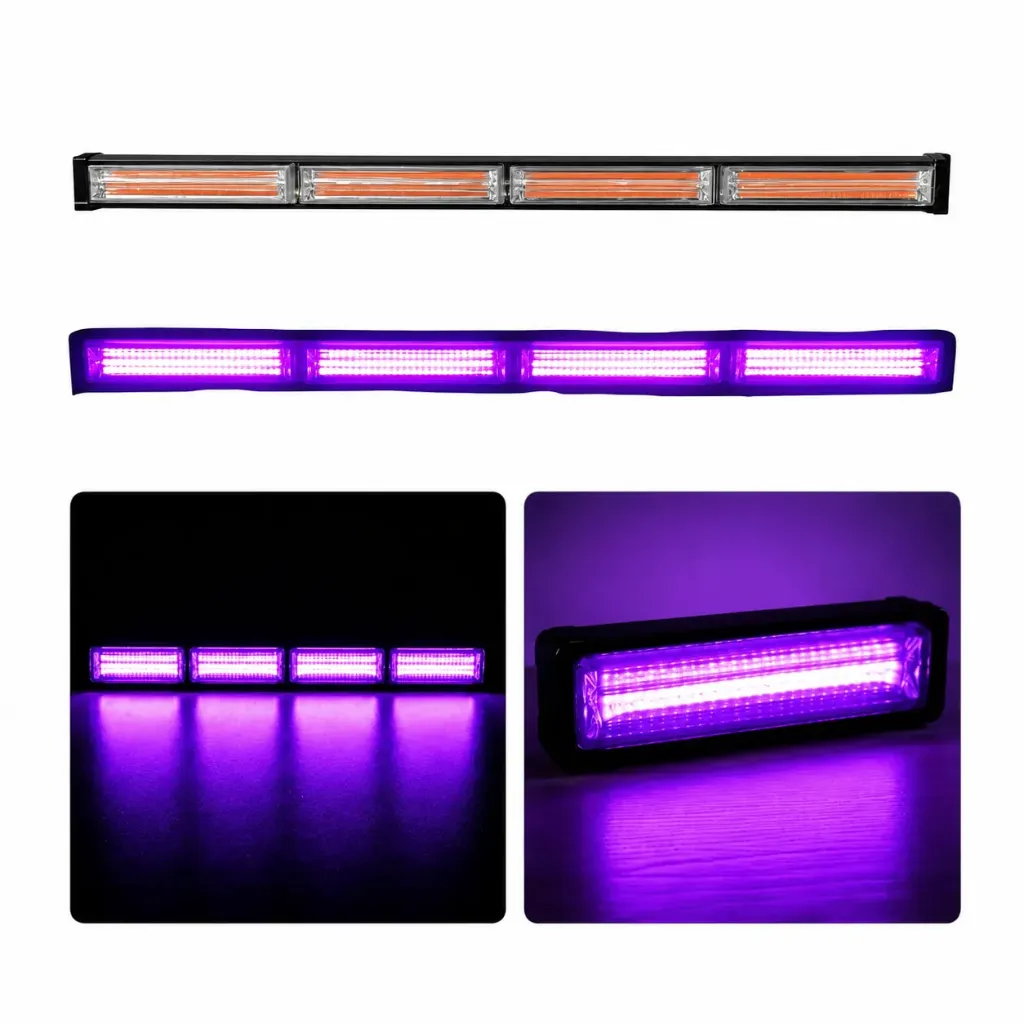 [RL4P-N032/PURPLE] Barra LED morado de 4 paneles COB
