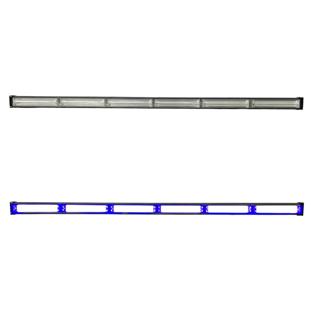 Barra LED azul de 6 módulos COB 