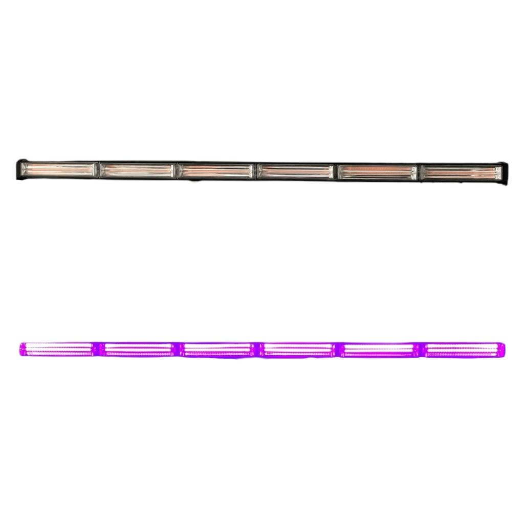 Barra LED morado de 6 módulos COB 