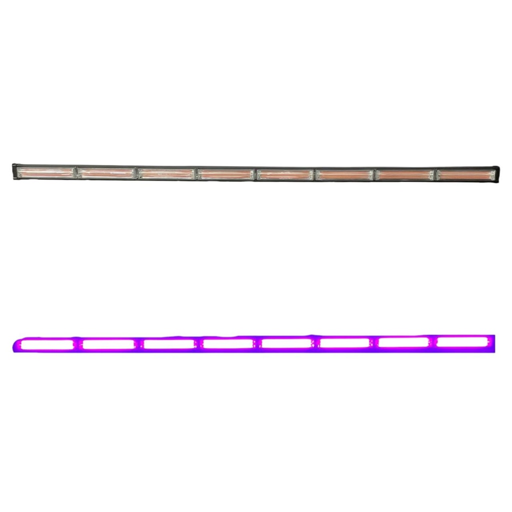 Barra LED morado alta intensidad de 8 módulos COB 