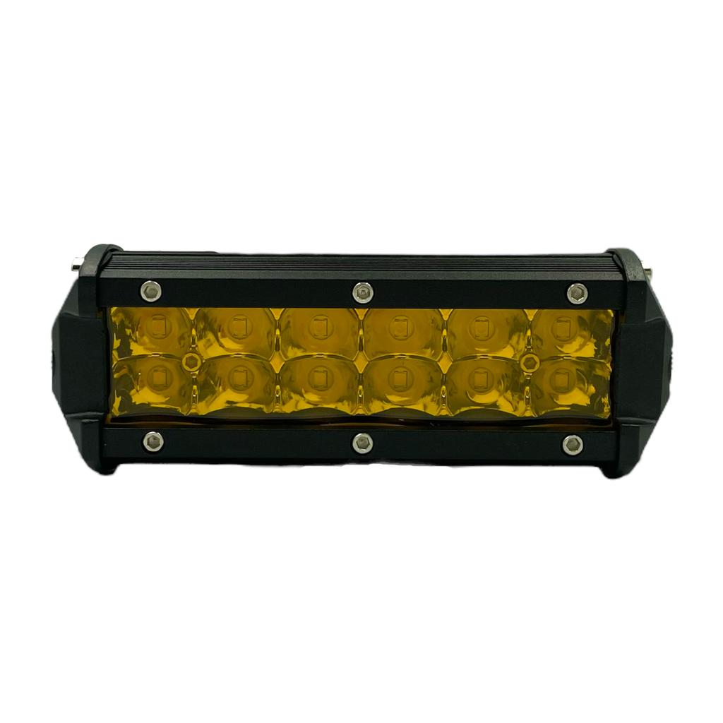 Faro LED rectangular color ámbar 12/24V