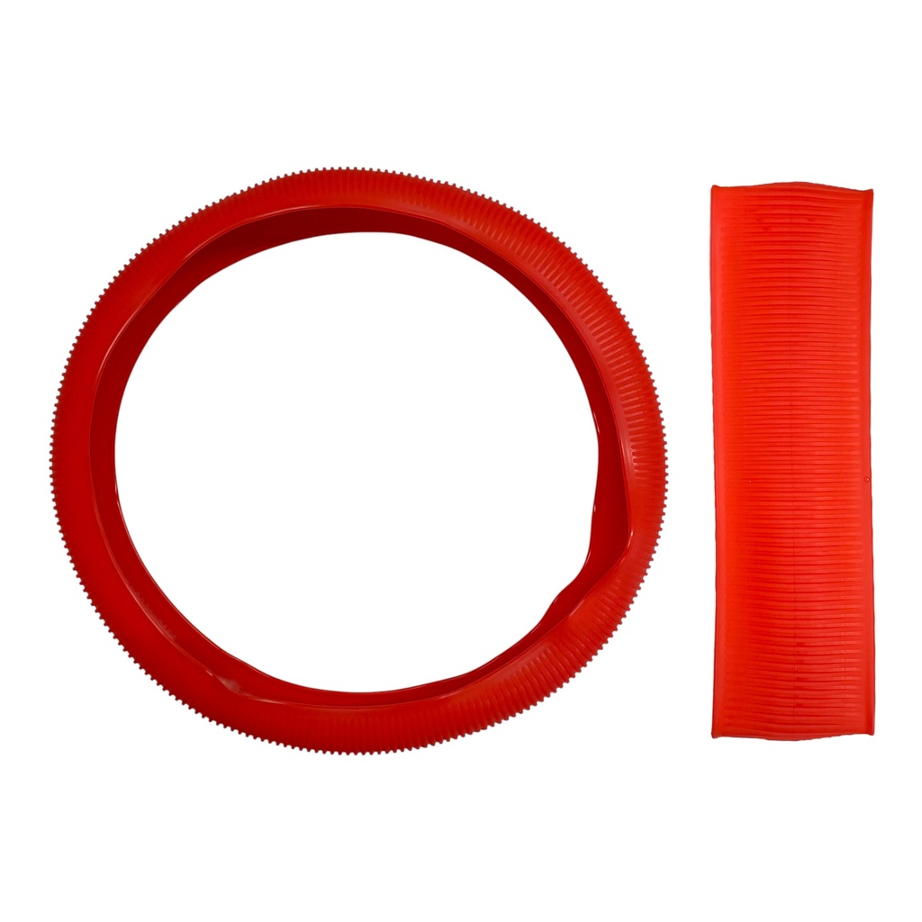 Funda cubrevolante de silicón moldeable (rojo y negro disp.)