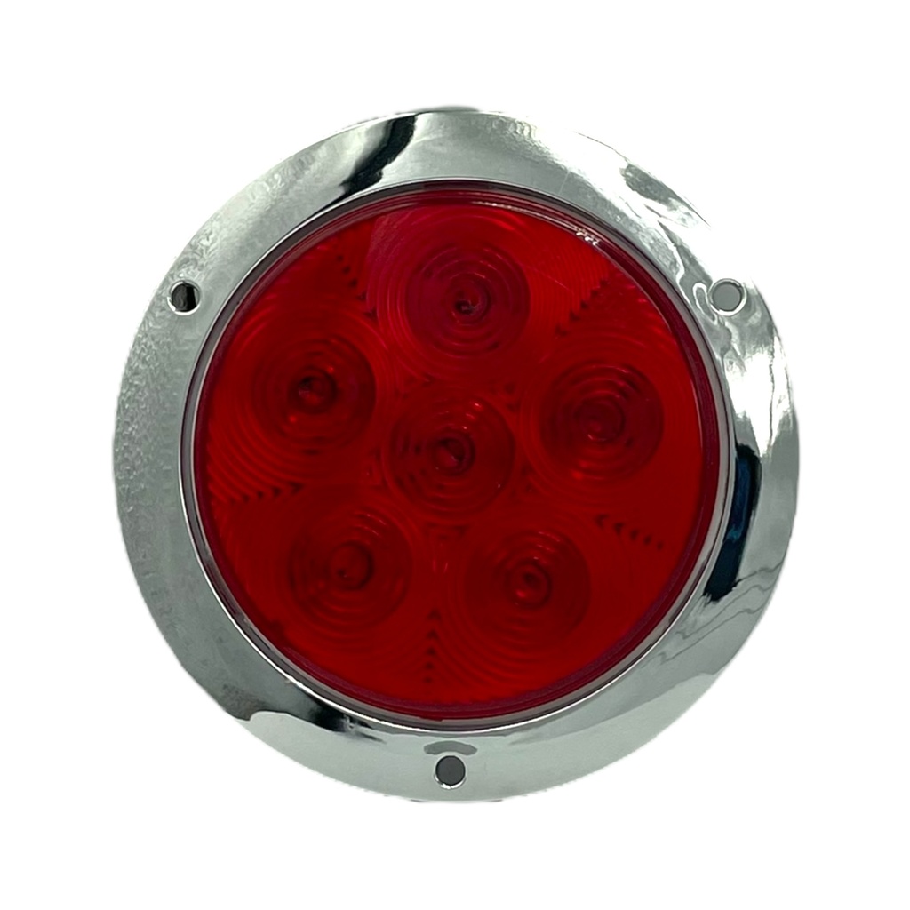  Plafón redondo de 12 LED base cromada 
