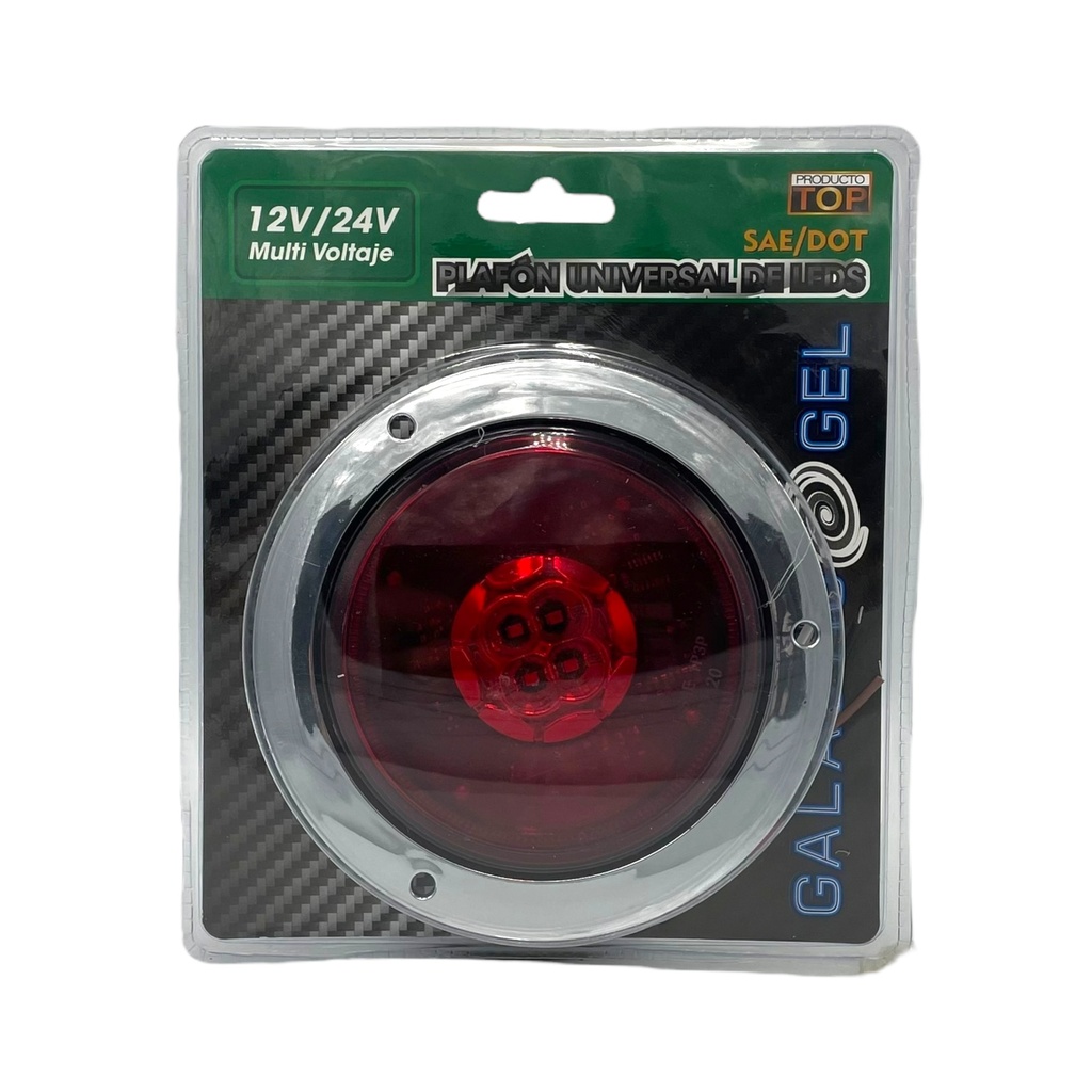 Plafón redondo ámbar galactic GEL de 4 LED