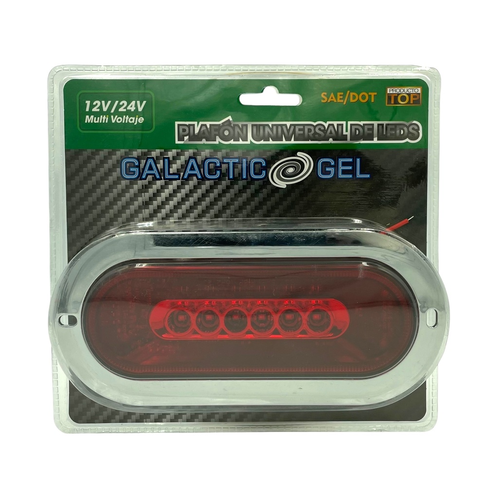 Plafón ovalado galactic con GEL de 6 LED 