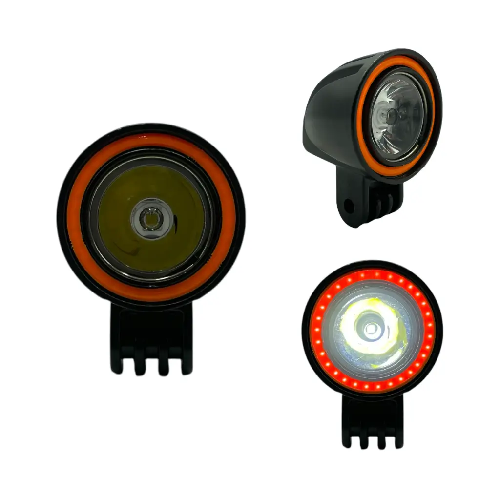 Faro LED min  con DRL(azul, verde y rojo)