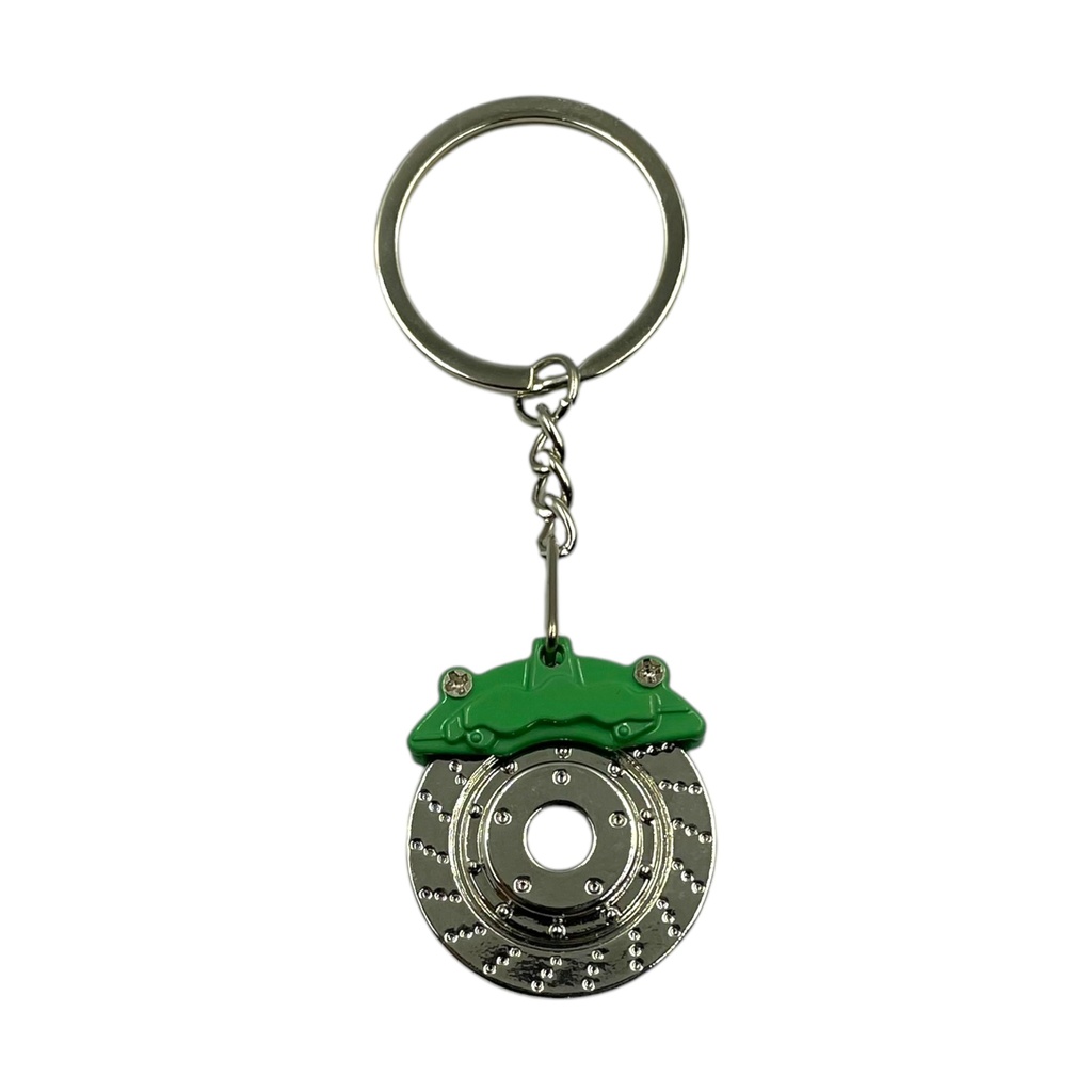 Llavero de disco verde