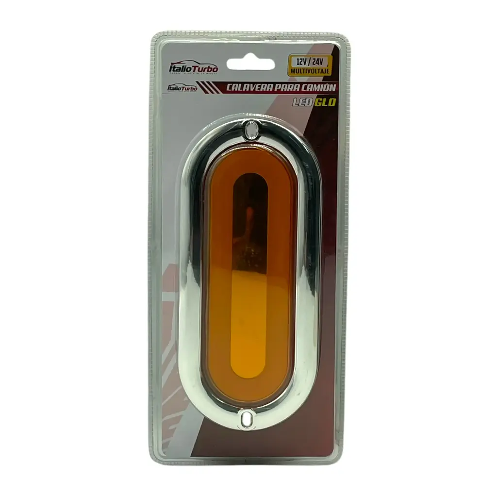 Plafón ovalado ámbar con efecto de espejo de 6 pulgadas 